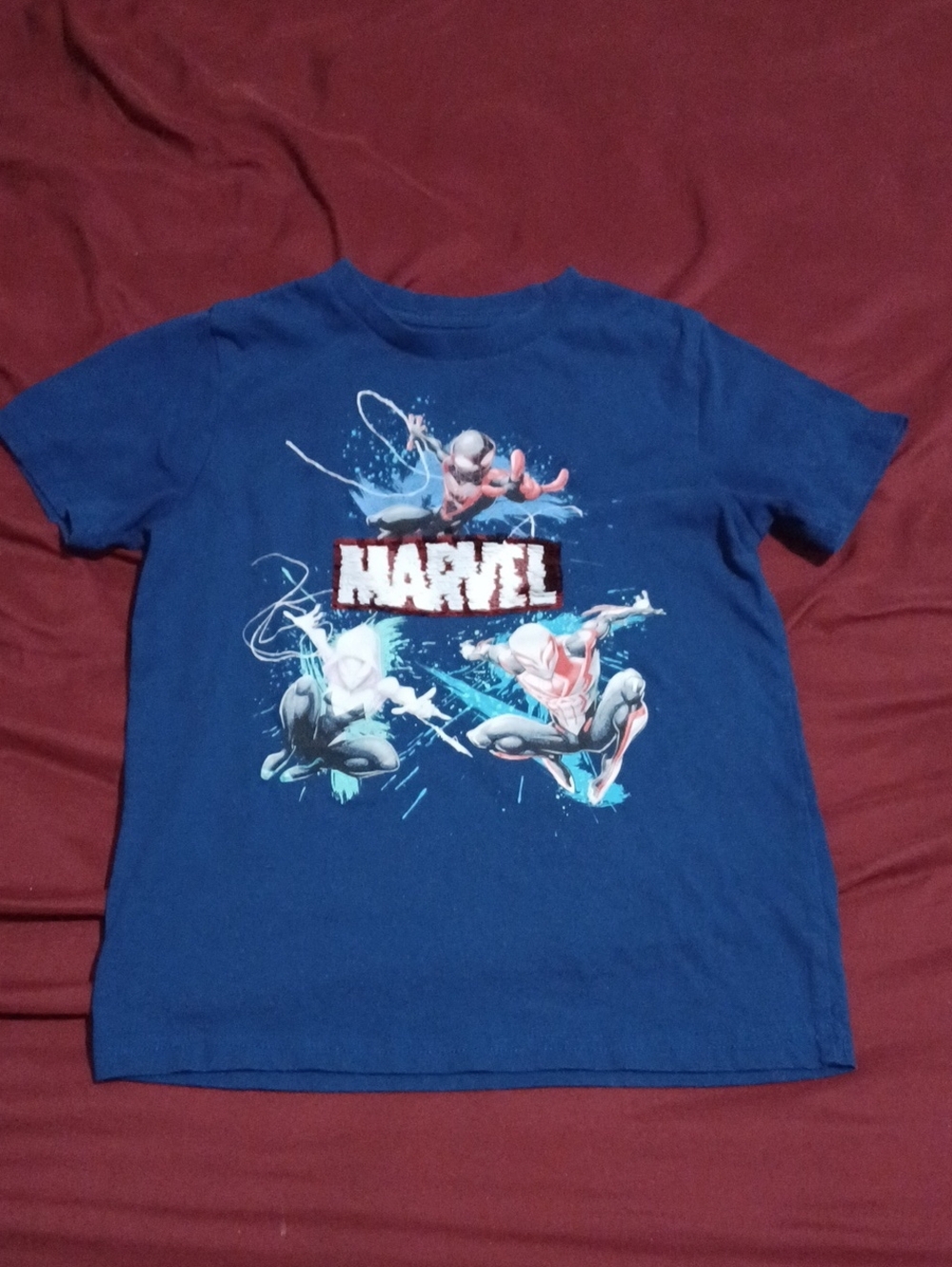 Marvel Spider-Man Graphic Tee Shirt For Boys Size Small